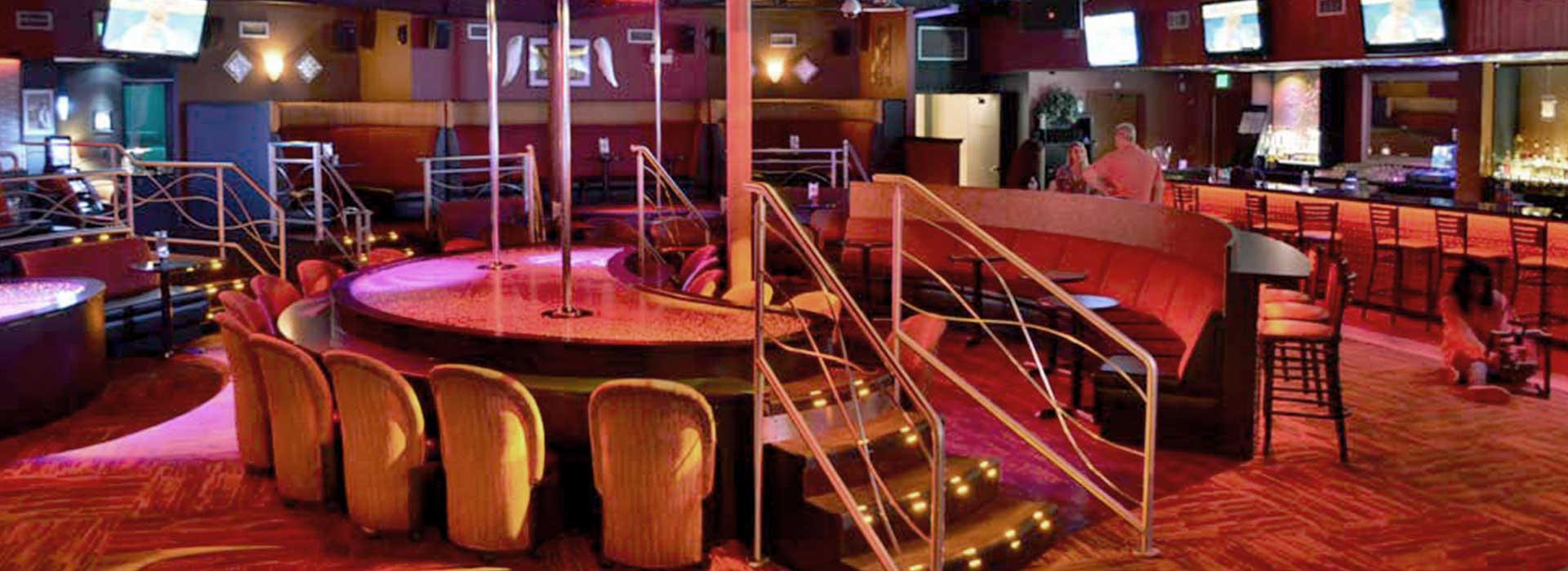 Elegant and posh interior of Club 390, showcasing the upscale atmosphere of Chicago's premier gentlemen’s club.